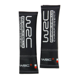 WRC Gordelhoezen - gewatteerd - zwart met logo (2 stuks)