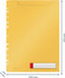 Leitz Cosy Harmonica 3 Insteekhoezen - Insteekmap Voor A4 Documenten - Ideaal voor Thuiskantoor/Thuiswerken - Warm Geel