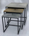 HSM Collection Salontafel Fletcher Vierkant - 48x48x45 - Zilver/Goud/Grijs - Aluminium/Ijzer