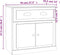 vidaXL - Dressoir - 70x35,5x67,5 - cm - bewerkt - hout - sonoma - eikenkleurig