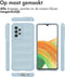 iMoshion Hoesje Geschikt voor Samsung Galaxy A33 Hoesje Siliconen - iMoshion EasyGrip Backcover - Lichtblauw