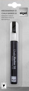 Sigel krijtmarker - beitelpunt 1-5mm - afwasbaar - wit - SI-GL181