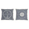 Kussen DKD Home Decor Blauw Wit Franjes Mediterrane Navy 45 x 10 x 45 cm (2 Stuks)