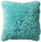 Dutch Decor FLUFFY - Sierkussen unikleur 45x45 cm - Antigua Sand - blauw - Inclusief binnenkussen