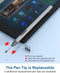 USI 2.0 Stylus Pen voor Amazon Fire Max 11 - Compatibel met Google Pixel Tablets, Lenovo Chromebook