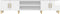 vidaXL - Tv-meubel - 180x31,5x40 - cm - bewerkt - hout - hoogglans - wit