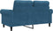 vidaXL - Tweezitsbank - 120 - cm - fluweel - blauw