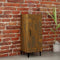 vidaXL - Dressoir - 34,5x34x90 - cm - bewerkt - hout - gerookt - eiken