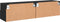 vidaXL - Tv-wandmeubel - s - 2 - st - 60x30x30 - cm - bewerkt - hout - zwart