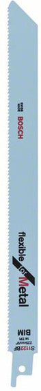 Bosch S 1122 BF - Reciprozaagblad - Flexibel voor metaal - 225 mm (1 stuk)