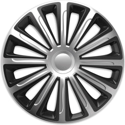 Trend - Wieldoppen 15 inch - Sportieve look - Zilver (set van 4)
