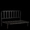 Mica Decorations Celo Loungebank - Tuinbank - Zwart metaal - L122 x B83 x H78 cm