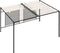 vidaXL - Prieel - met - uittrekbaar - dak - 180 - g/m² - 3x4x2,3 - m - crèmekleurig