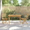vidaXL - Tuintafel - 110x55x75 - cm - bamboe