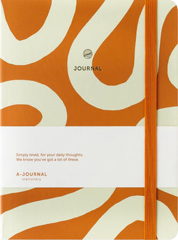 A-Journal A5 Notitieboek - Hardcover - Gelinieerd - Oranje