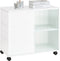 SoBuy FBT141-W - Bijzettafel - 3 laden - Wit