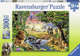 Ravensburger Avondzon bij de Drinkplaats - Legpuzzel - 300XXL stukjes - Multicolor