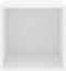 vidaXL - Wandkasten - 2 - st - 37x37x37 - cm - bewerkt - hout - wit