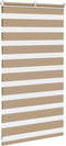vidaXL - Zebra - Blind - 75x100 - cm - stofbreedte - 70,9 - cm - polyester - zandbruin