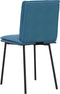 vidaXL - Eetkamerstoelen - 2 - st - fluweel - blauw