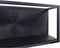 Wandbox Fletcher - 55x18x25 - Zwart - Ijzer/Aluminium/Mangohout