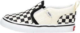 VANS TD Asher V - Lage sneakers - Klittenbandsluiting - (CHECKERS) BLACK/NATURAL - Maat 22