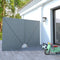 vidaXL - Terrasscherm - inklapbaar - 240x160 cm - grijs
