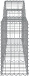 vidaXL - Schanskorven - 11 - st - gewelfd - 200x30x60/80 - cm - gegalvaniseerd - ijzer