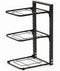 Ceruzo Verstelbaar Pannenrek - 3 Lagen - Ruimtebesparend - Zwart - Koolstofstaal - 23 x 27 x 43 cm