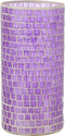 J-Line vaas Mozaiek Rond - glas - paars - 29 cm hoog