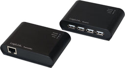 LogiLink AU0048A - USB-A 2.0 naar D-sub 9-polig Adapter - 1.5 m - Zwart