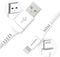 imoshion - Lightning naar USB A Kabel - 1,5 meter - Gevlochten textiel - Wit