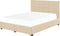 ROCHELLE - Bed opbergruimte - Beige - 140 x 200 cm - Polyester
