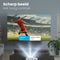 Auronic Beamer - Mini Beamer - 10.000 Lumen - WiFi - 1080P Full HD - Inclusief projectiescherm - Wit