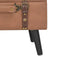 vidaXL - Opbergkruk - 40 - cm - kunstleer - bruin