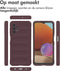 iMoshion Hoesje Geschikt voor Samsung Galaxy A32 (5G) Hoesje Siliconen - iMoshion EasyGrip Backcover - Aubergine