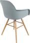 Zuiver Albert Kuip Eetkamerstoelen met armleuning Lichtgrijs - Set van 2