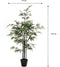 Mica Decorations Bamboe Kunstplant - H120 x Ø75 cm - Groen