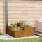 vidaXL - Tuinplanter - 100x100x48 - cm - Weerbestendig - Staal