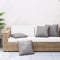 vidaXL - Sierkussens - 4 - st - 60x60 - cm - stof - grijs