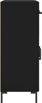 vidaXL - Dressoir - 69,5x34x90 - cm - bewerkt - hout - zwart
