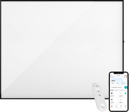 Infrarood verwarmingspaneel 800W Zwart - Wifi-app en Afstandsbediening - verwarming met ingebouwde thermostaat
