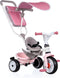 Smoby Baby Balade Plus - Driewieler met duwstang - Verstelbaar zadel - Roze