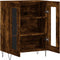 vidaXL - Dressoir - 69,5x34x90 - cm - bewerkt - hout - gerookt - eikenkleurig