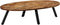 vidaXL - Salontafel - ovaal - 120x60x30 - cm - massief - gerecycled - teakhout