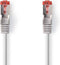 Nedis CAT6 Netwerkkabel - RJ45 Male - RJ45 Male - S/FTP - 1.00 m - Rond - LSZH - Grijs - Polybag