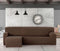 Hoes voor chaise longue met korte armleuning links Eysa TROYA Bruin 170 x 110 x 310 cm