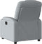 Fauteuil verstelbaar stof lichtgrijs