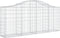 vidaXL - Schanskorven - 15 - st - gewelfd - 200x30x80/100 - cm - ijzer