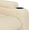 Fauteuil verstelbaar stof crèmekleurig